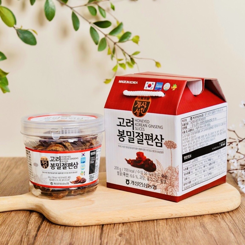 Sâm Lát Tẩm Mật Ong Hộp 200gr Nonghyup HÀN QUỐC