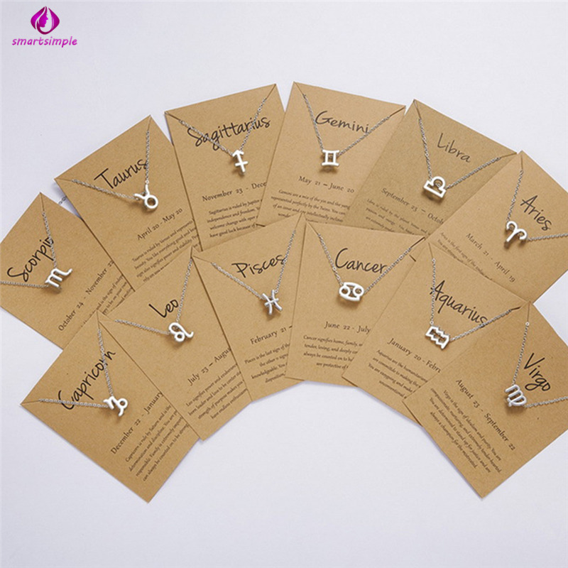 Vòng Cổ Nữ Có Mặt Biểu Tượng Cung Hoàng Đạo Phong Cách Thời Trang Độc Đáo