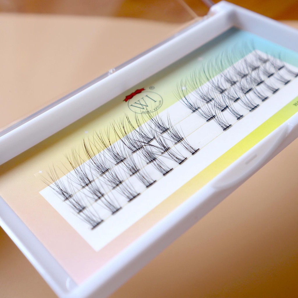 Mi Giả Tách Sợi, Mi nối, Mi Chùm W17 Phong Cách Chữ A, Chữ V, Tự Nhiên Tự Nối Tại Nhà 5 Dòng