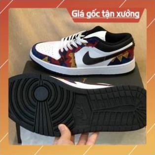 [FreeShip - Xả Kho] Giày thể thao Jordan 1 Low Nothing But Net - Thổ Cẩm