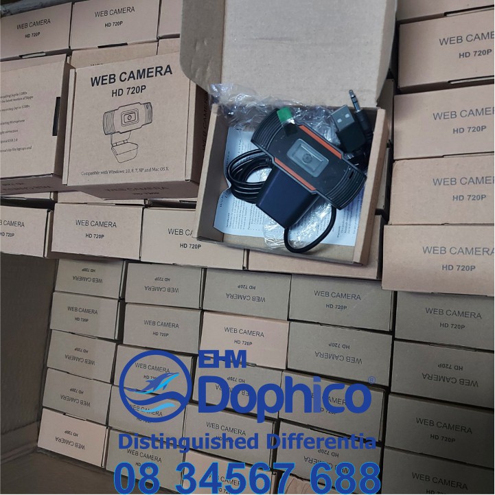 Webcam HD 1080P và 720P – Tích hợp Mic và đèn Led hỗ trợ học trực tuyến – Hình siêu nét – Âm thanh chuẩn thực – BH 1 năm