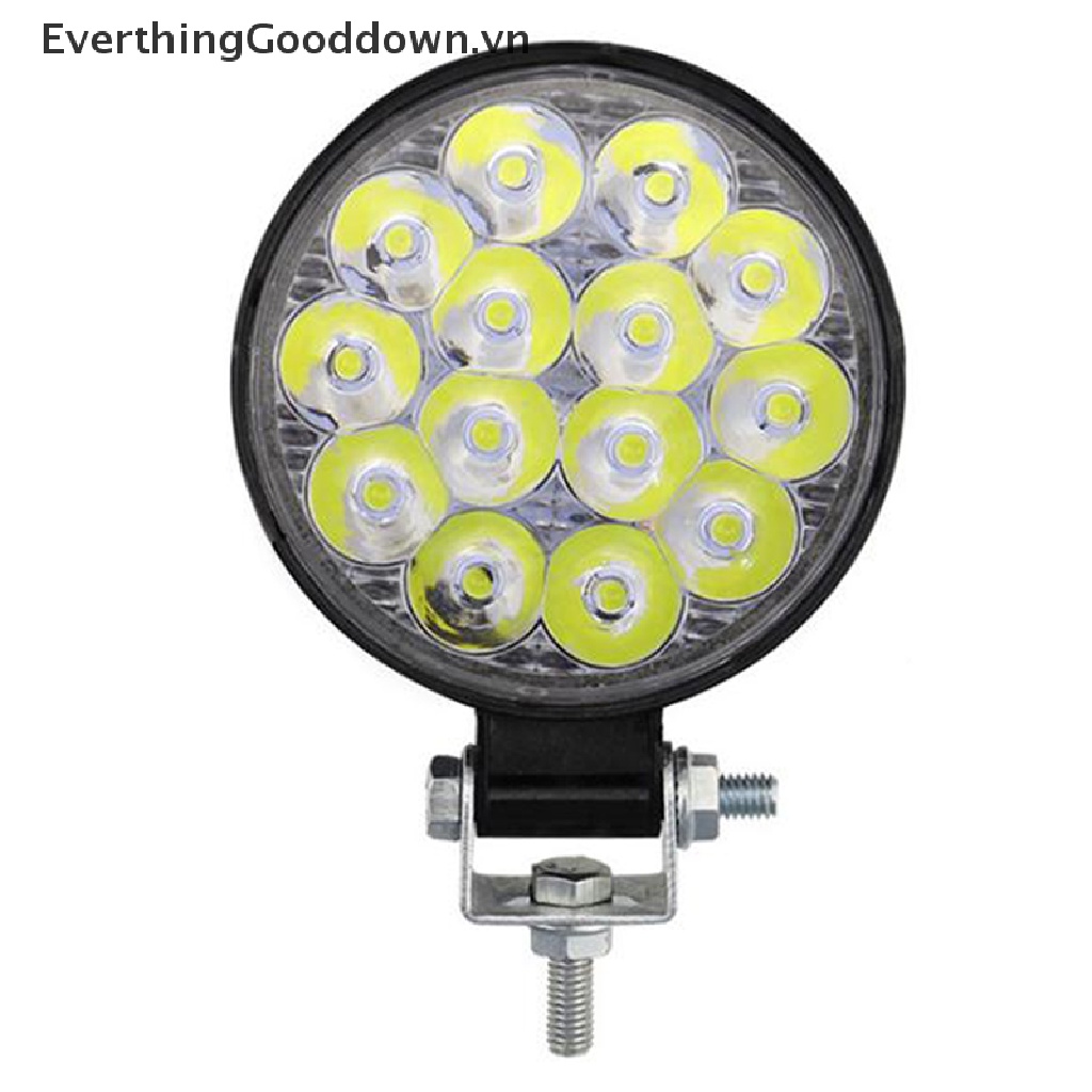 Everthinggooddown 1x 42W Đèn Tròn 14 Bóng LED Phá Sương Mù Cho Xe Tải SUV ATV