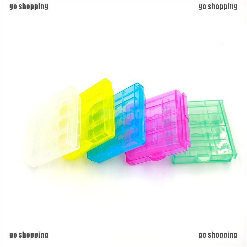 {go shopping}Portable Plastic Translucent Case Holder Storage Box for AA AAA Battery