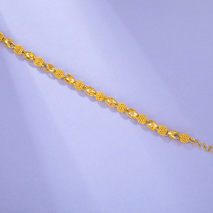 Lắc Tay Nữ Mạ Vàng, Thiết Kế Phong Cách Hàn Quốc - XPLT21