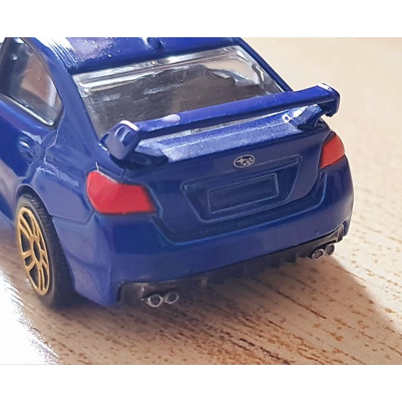 Xe mô hình 1:64, Majorette 2015 Subaru Wrx Sti, loose, tặng hộp pvc bảo vệ