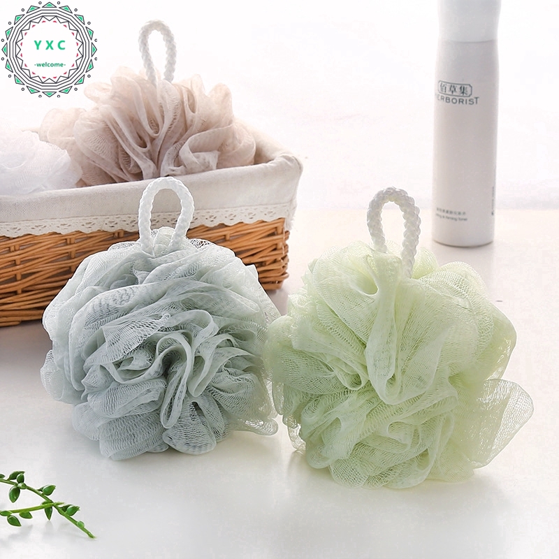 Bông tắm màu trơn 60g