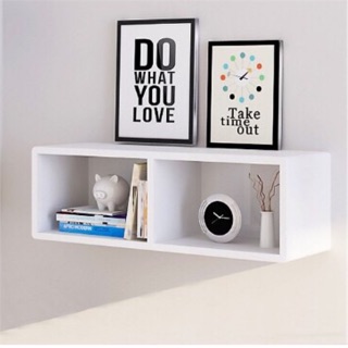 Kệ sách gỗ treo tường trang trí 60cm x 25cm