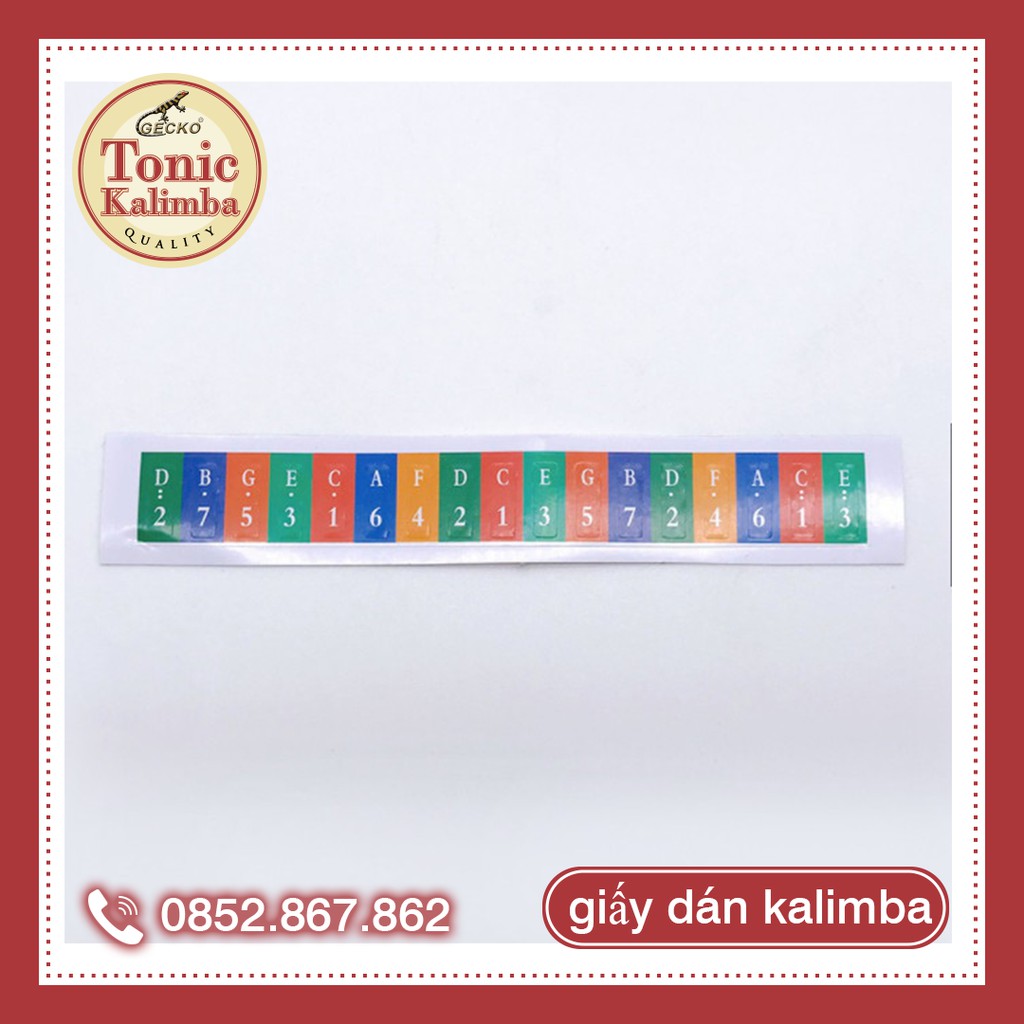 Giấy đánh dấu nốt cho đàn kalimba trang trí đàn kalimba giấy dán nốt cho đàn kalimba