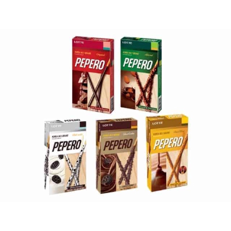 (6 vị) Bánh Que Lotte Pepero hộp 47gr