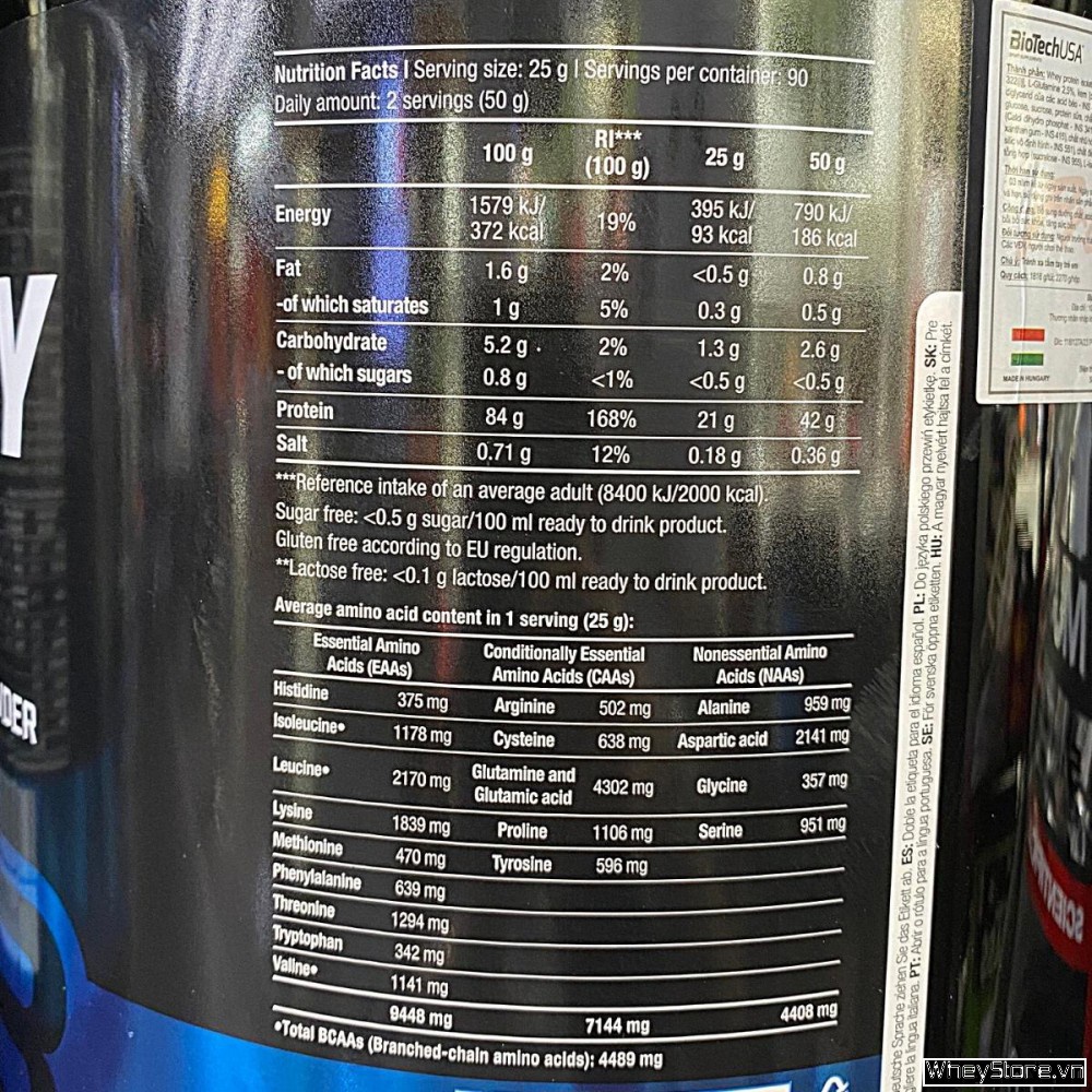 Sữa Hỗ Trợ Tăng Cơ Bắp Biotech Iso Whey Zero 5lbs Chính Hãng
