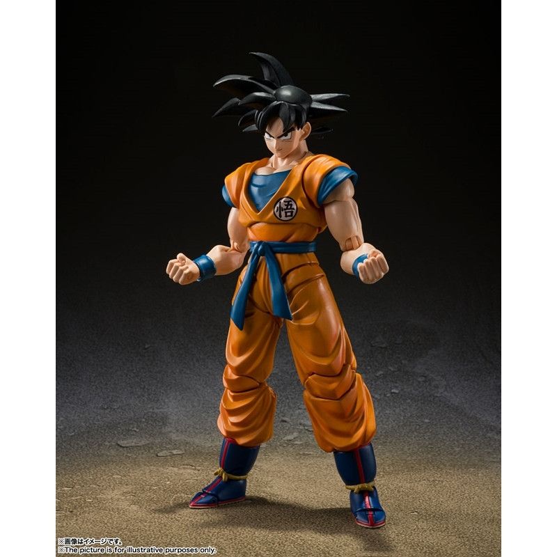 Hàng Có Sẵn Bandai SHF Nhân Vật Siêu Anh Hùng Goku Tóc Đen Trong Phim Dragon Ball SUPER HERO