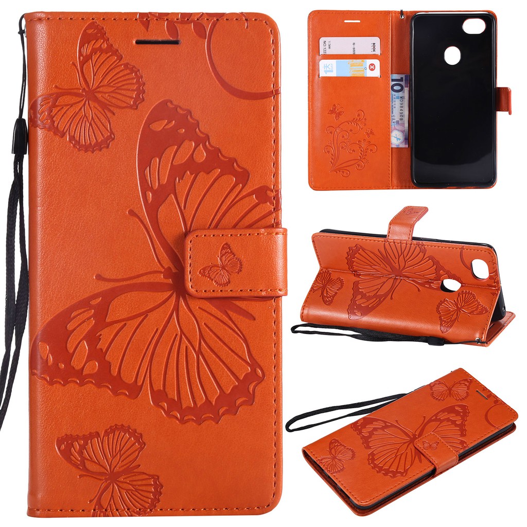 Casing OPPO F7 embossed butterfly leather shell phone case | BigBuy360 - bigbuy360.vn