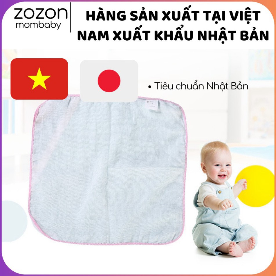 Khăn sữa xô cho bé, khăn mặt vải xô 2-3-4 lớp cho trẻ sơ sinh, lau sữa trớ mũi dãi, lau mặt và vệ sinh thân thể bé "