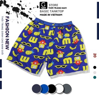 Quần đùi nam mặc nhà  HỌA TIẾT, quần sọt ngủ nam cao cấp, vô cùng thoải mái thoáng mát HÌNH THẬT