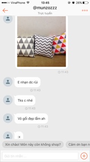 Vỏ gối vuông vải nhập (ảnh thật)