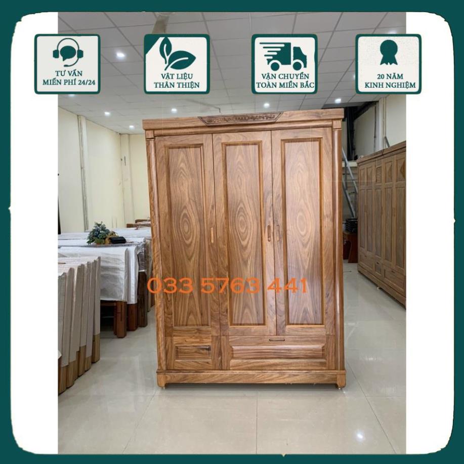 Tủ áo mã TA004 cánh trơn hương xám - miễn phí vận chuyển nội thành hà nội