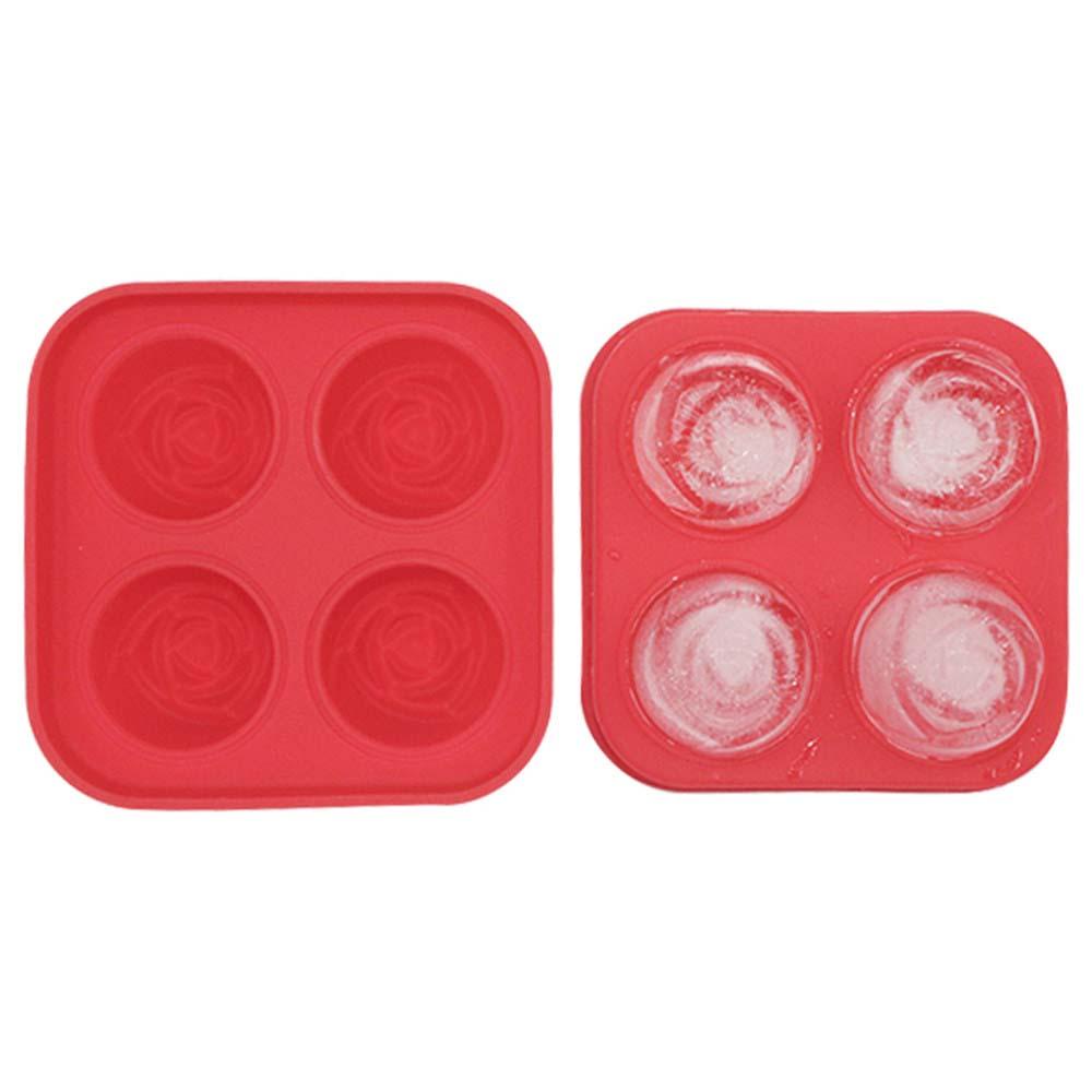 Khuôn Silicone Làm Đá Viên Tạo Hình Hoa Hồng Độc Đáo Tiện Dụng