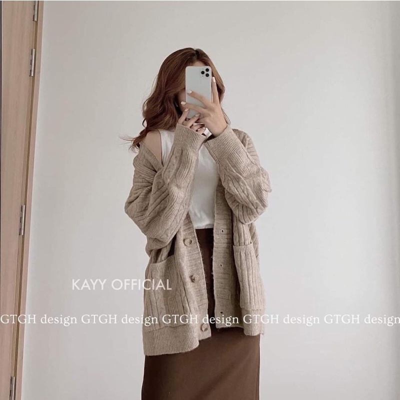 [HOT] Áo cardigan len vắt thừng cao cấp cực xinh. -Keokeo1991-