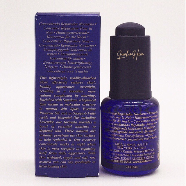 Tinh Chất Phục Hồi Da KIEHL'S Midnight Recovery Concentrate 15ml Ban Đêm