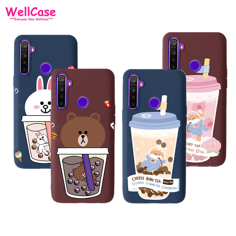 Ốp lưng điện thoại mềm hình gấu thỏ cho RealmeC2 Realme3 Realme5 Realme5s Realme5i A1K A3S RealmeC1 A12 A5 A9 2020