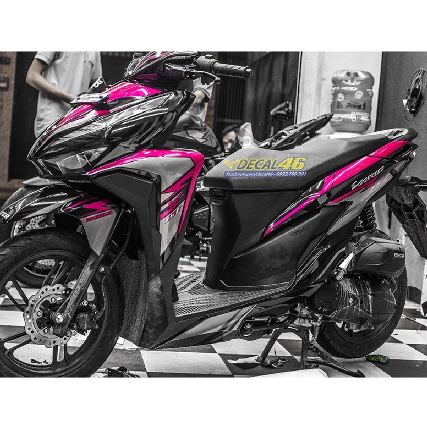 Tem Rời Vario 150 Mới 2020 Đen Phối Tím