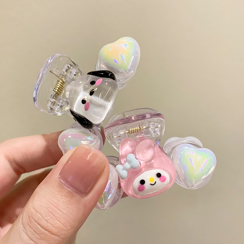 Kẹp Tóc Kim Loại Hình Thỏ / Cá Mập Dễ Thương Phong Cách Hàn Quốc Cho Nữ