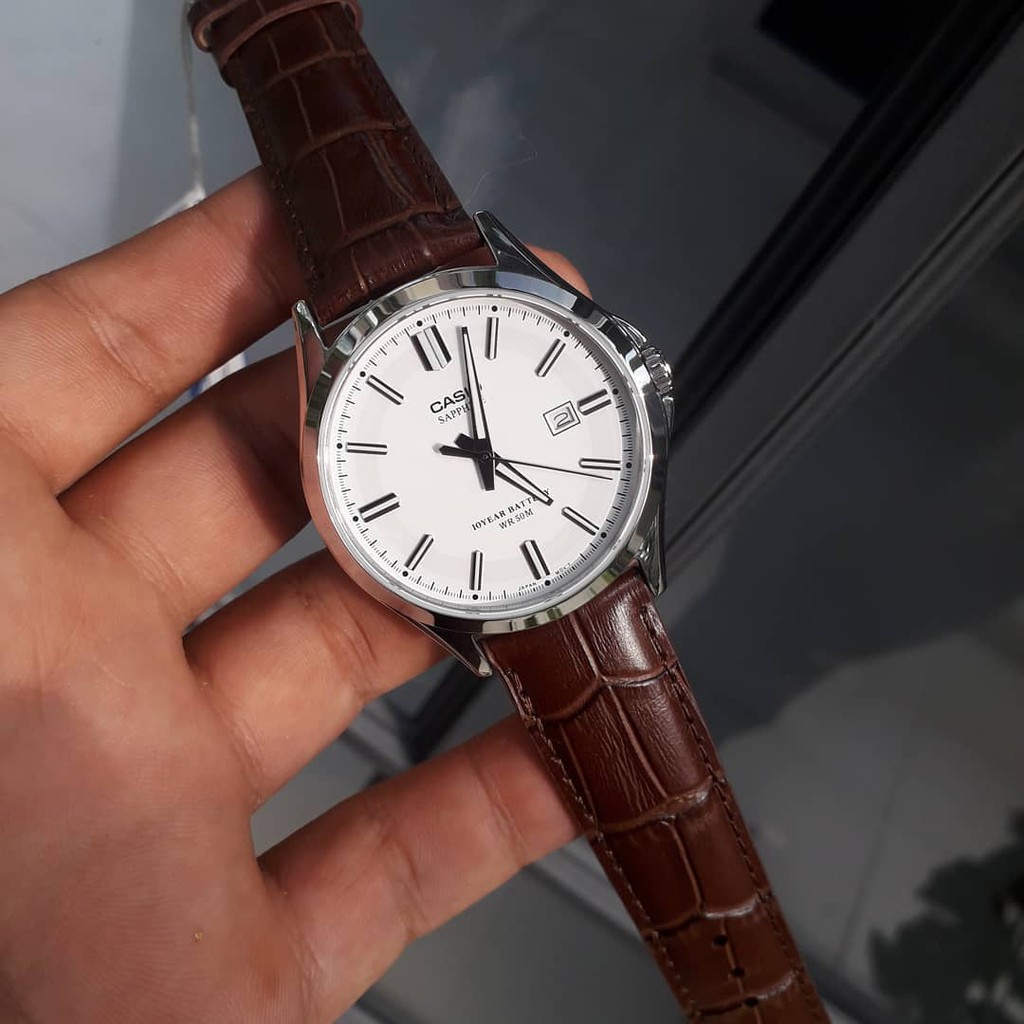 Đồng hồ Nam dây da Casio MTS-100L-7AVDF chính hãng bảo hành 1 năm Pin trọn đời