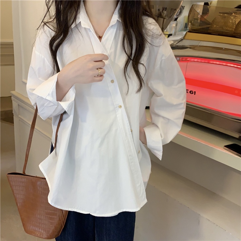Áo Sơ Mi Dài Tay Phong Cách Pháp Thời Trang Mùa Thu Mới Cho Nữ
