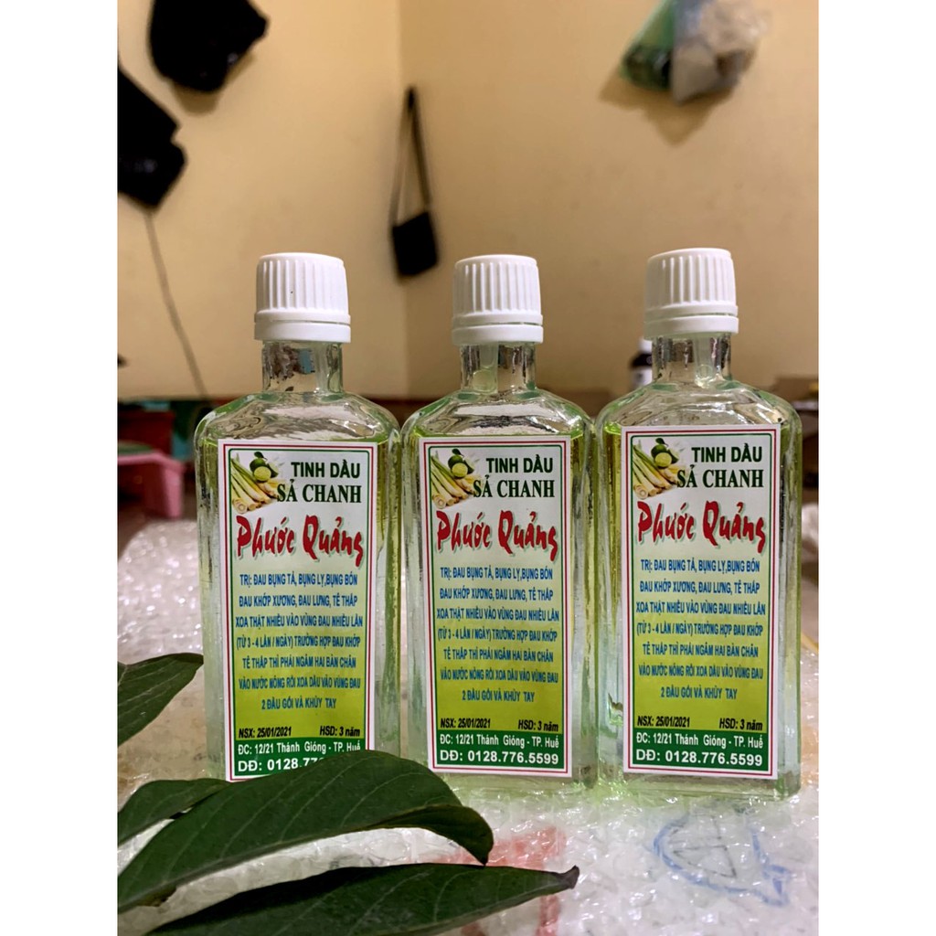 Tinh dầu :QUẾ - SẢ CHANH -BẠC HÀ  nguyên chất 100% - chai 50ml