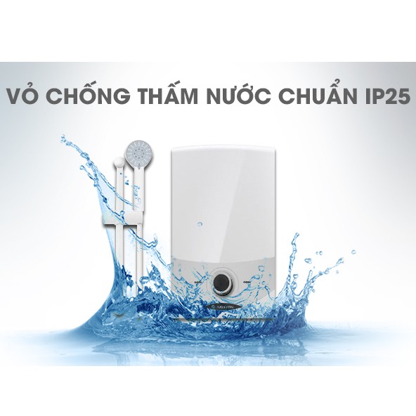 Máy Nước Nóng Trực Tiếp Không Bơm Ariston SM45E-VN 4500W - 3 MỨC NHIỆT - Made in Vietnam (Màu trắng)