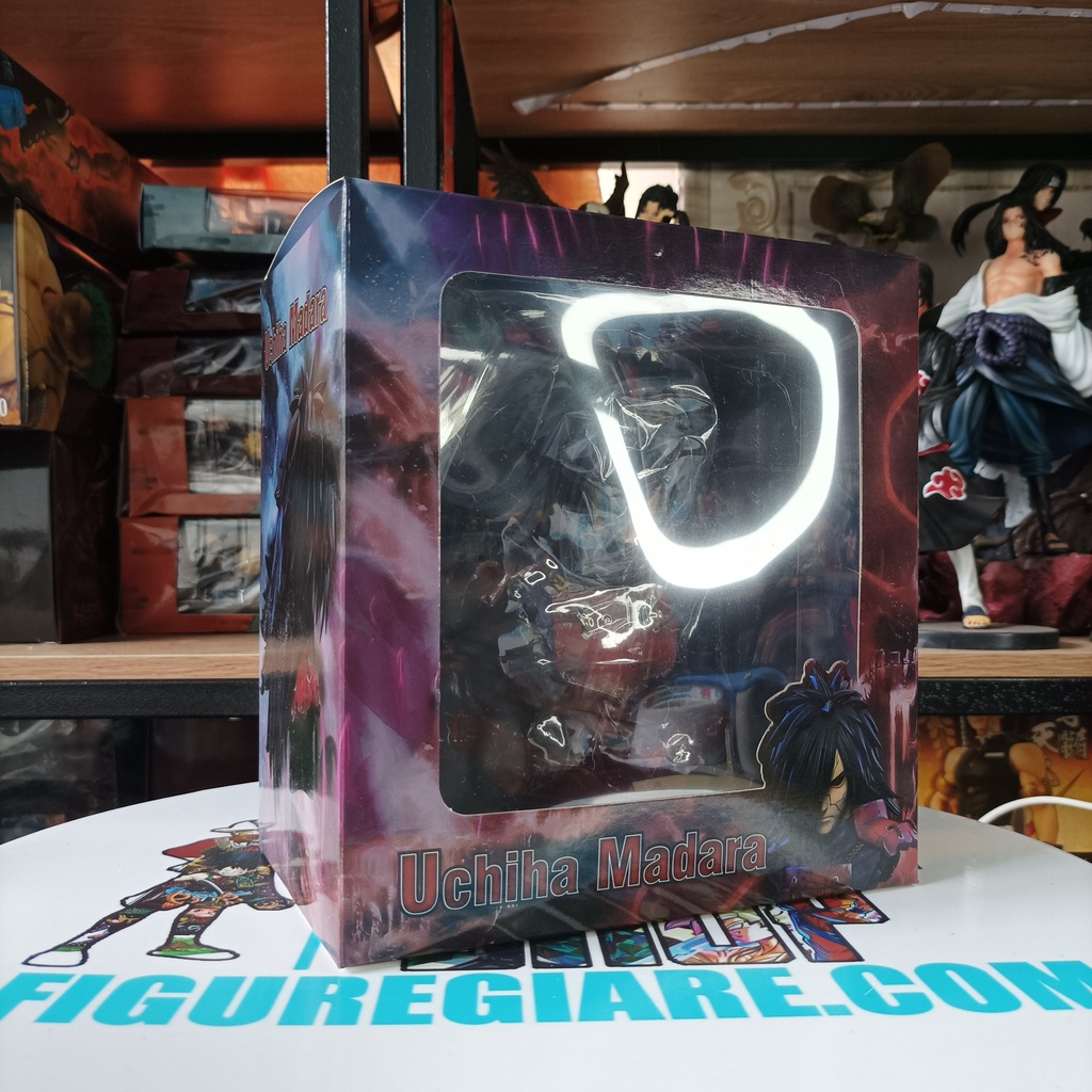 Mô Hình Naruto Bán Thân Uchiha Madara, Opito 16cm Fullbox (không led)