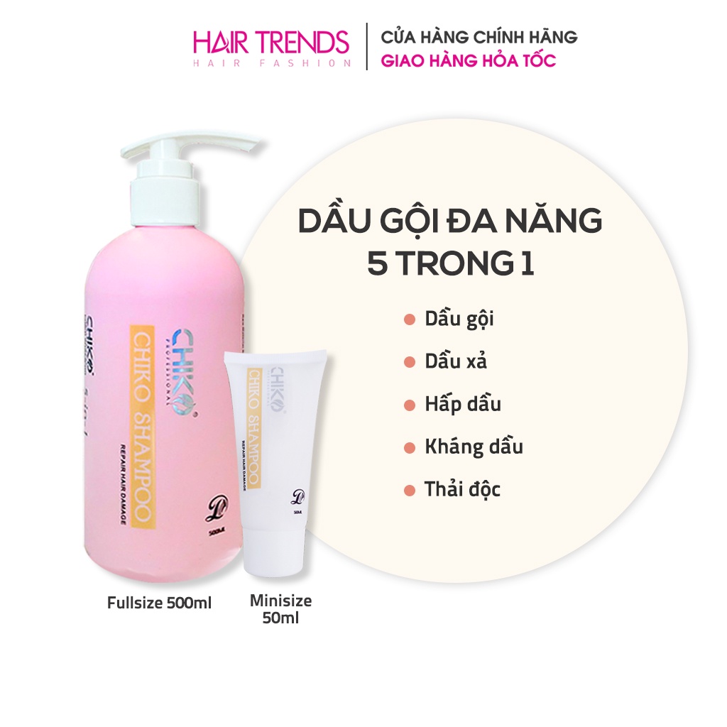 Dầu gội tiện lợi 5 trong 1 CHIKO chính hãng GỘI KHÔNG CẦN XẢ