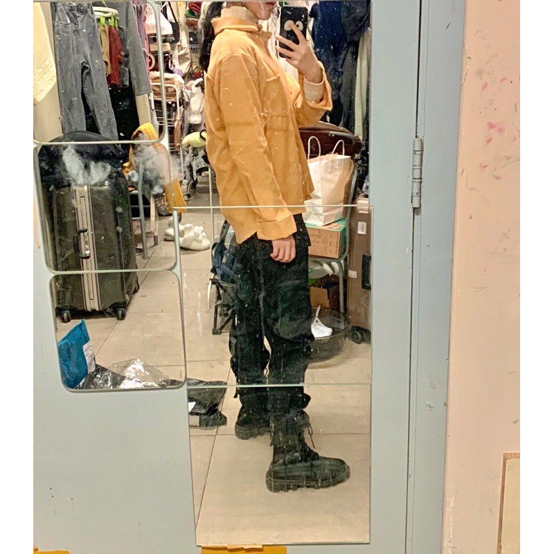 Áo sơ mi nhung nam nữ uinisex phong cách Hàn Quốc cổ điển | BigBuy360 - bigbuy360.vn