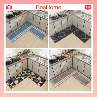 Thảm bếp, lót bếp trải sàn nhà bếp trang trí chống trượt Beehome cao cấp thấm hút 2 kích thước dài 50x80 và 50x120cm