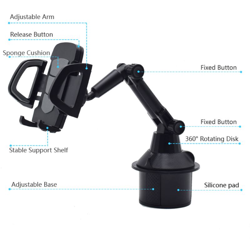 Giá Đỡ Điện Thoại Xoay 360 Độ Tiện Dụng Trên Xe Hơi° Giá Đỡ Điện Thoại / Thiết Bị Định Vị GPS Tùy Chỉnh Tiện Dụng Cho