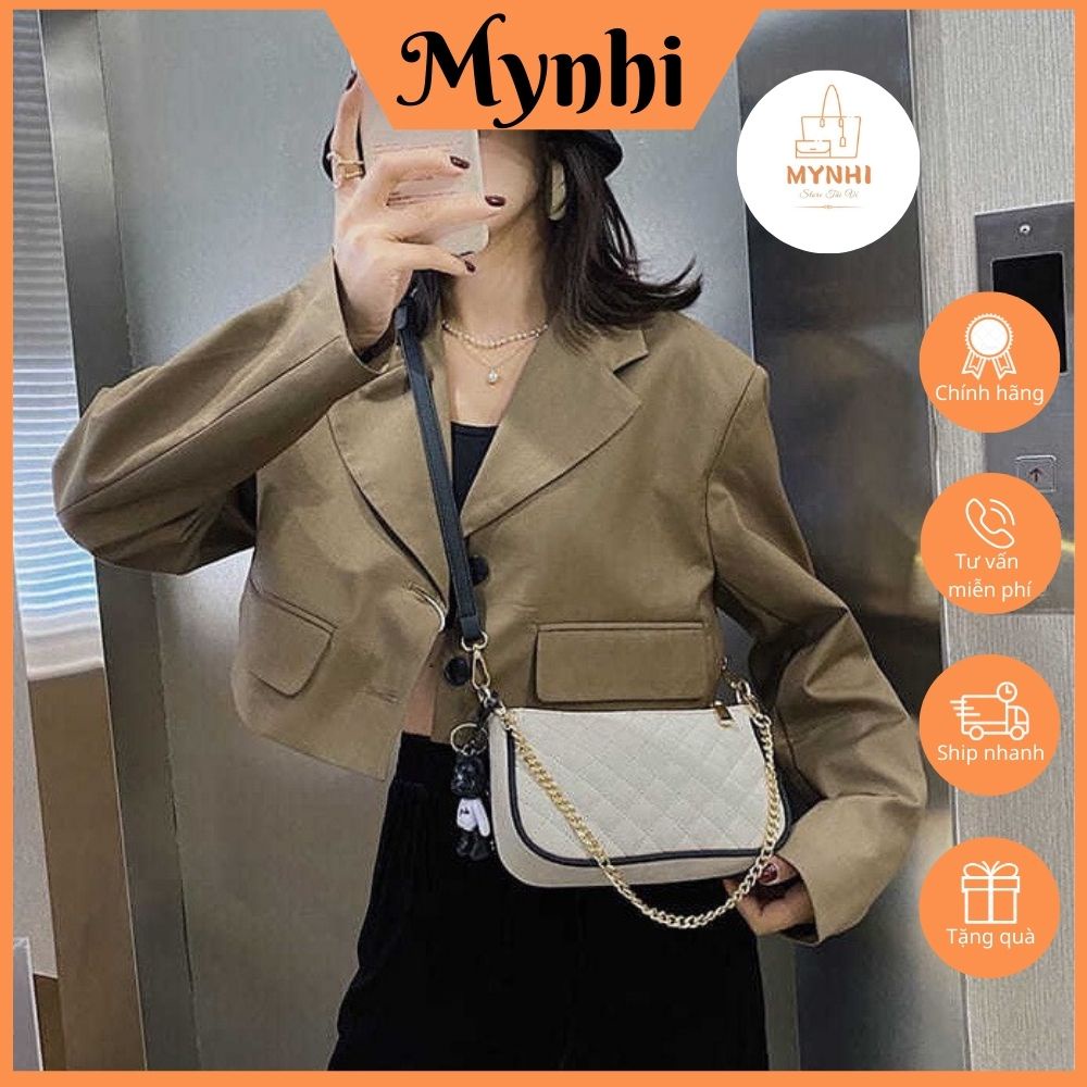 Túi Xách Tay, Túi Đeo Chéo Chần Trám Dập Nổi Phù Hợp Đi Chơi, Dạo Phố SMN285