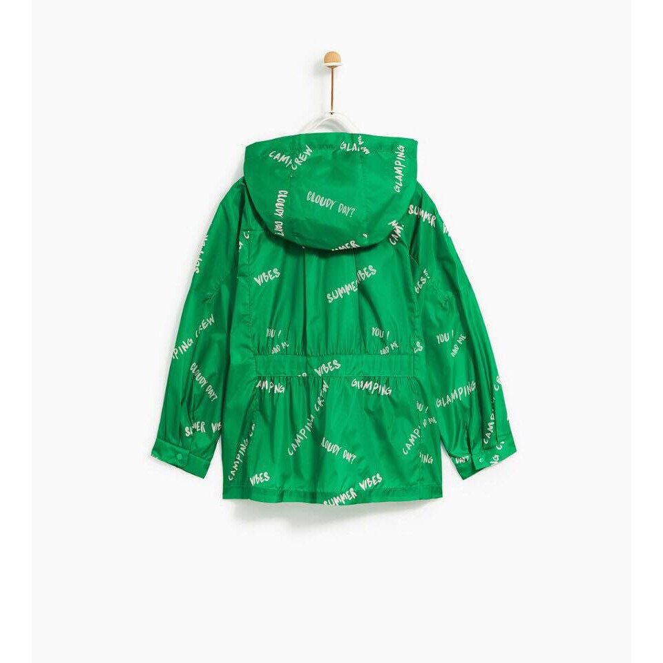 Áo gió Zara bé gái 1 lớp size đại size 5-13/14T