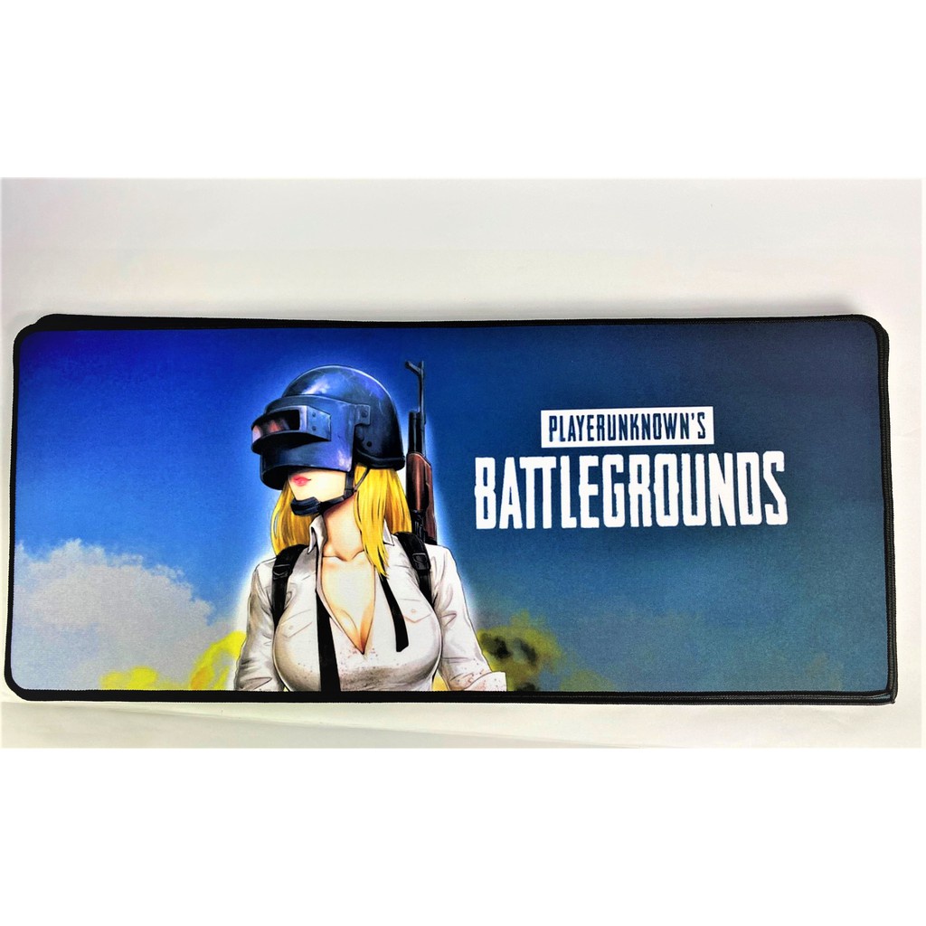 Miếng lót chuột máy tính cỡ lớn dài giá rẻ hình Pubg khổ 80x30cm dành pc gaming văn phòng laptop