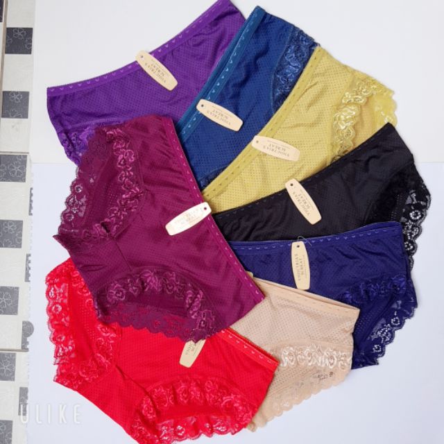 [HÀNG ĐẸP] SET 10 QUẦN LÓT NỮ THÔNG HƠI VIỀN REN 6033 SIÊU MÁT SIÊU THOÁNG | BigBuy360 - bigbuy360.vn