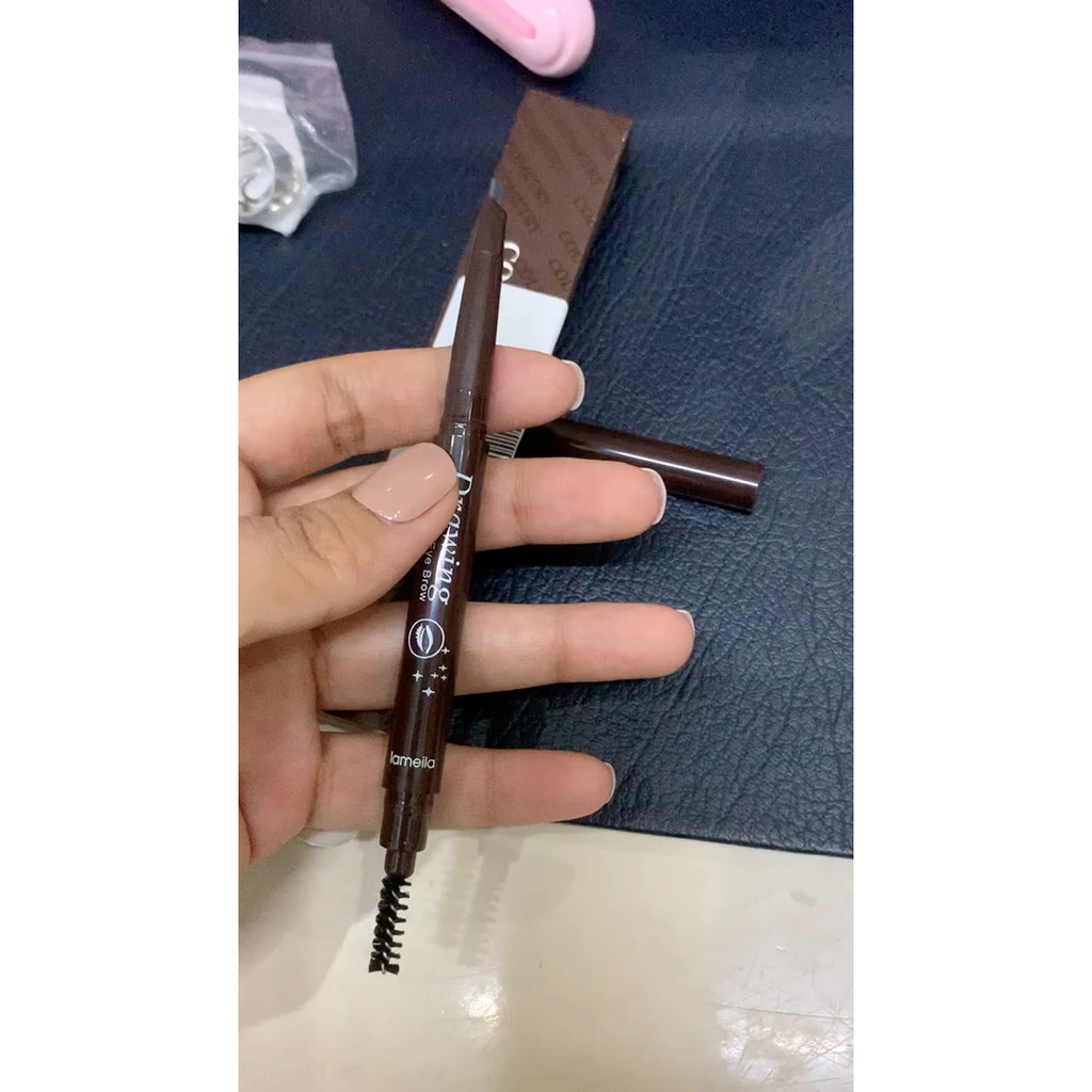 Chì kẻ mày kháng nước lâu phai LAMEILA có cọ chải tiện lợi thời trang cho phái đẹp | BigBuy360 - bigbuy360.vn