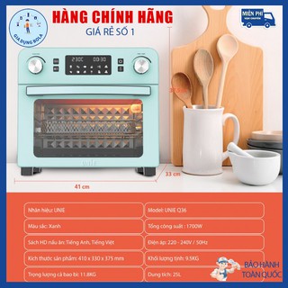 Nồi chiên không dầu unie q36 dung tích 25l- bảo hành chính hãng 12 tháng toàn quốc
