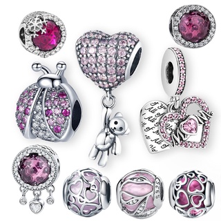 925 sterling silver bear balloon mother beads charm fit original pandora diy plata ley charm bracelets for women diy jew