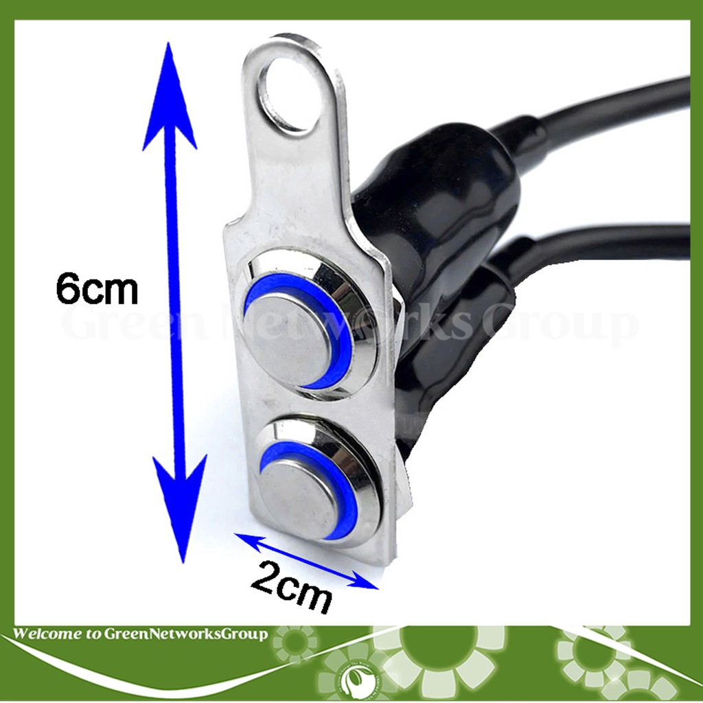 Công Tắc Led Có Pat Gắn Cùm lỗ 8 ly [Chế độ On - Off] Greennetworks