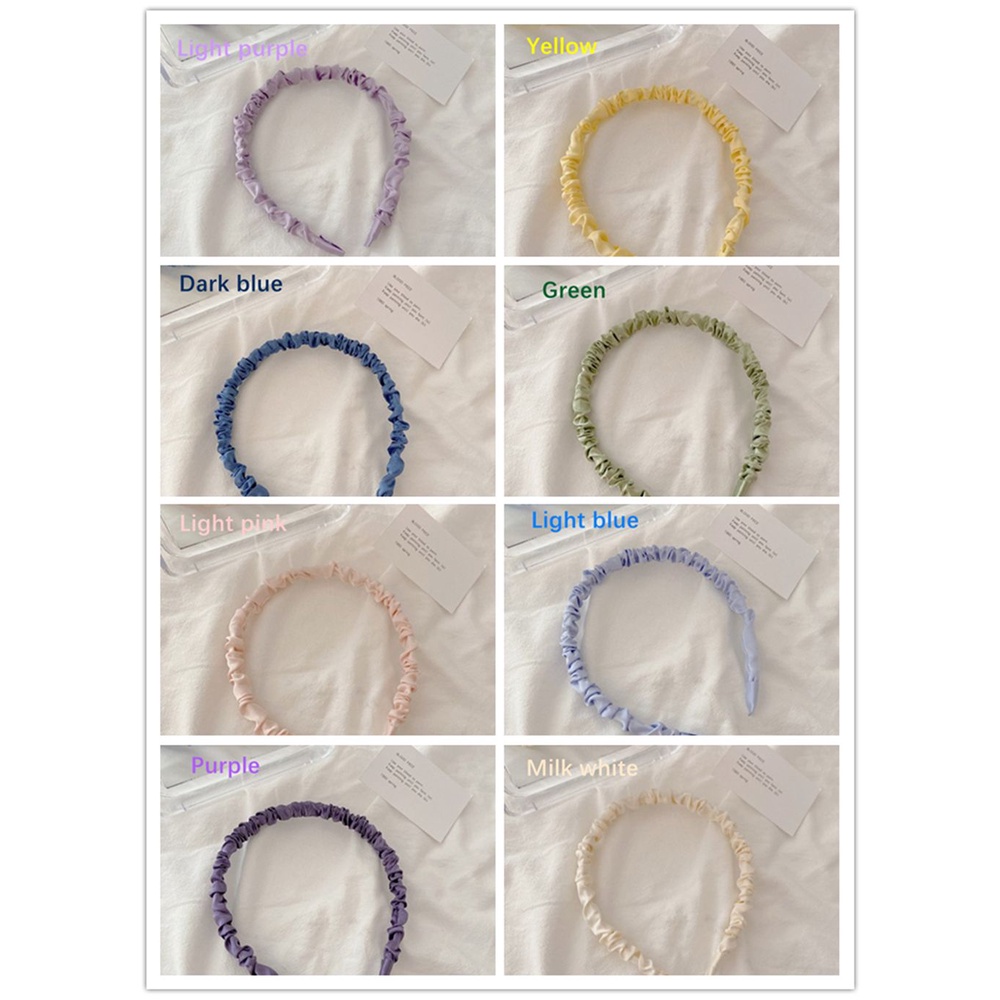 Băng đô lụa màu sắc ngọt ngào phong cách Hàn Quốc đơn giản dành cho nữ