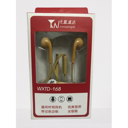 Tai nghe điện thoại WXTD-168 màu gold full box