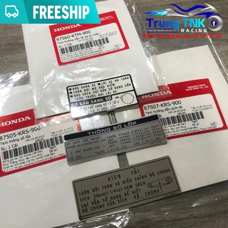 Tem thông số super dream chính hãng.