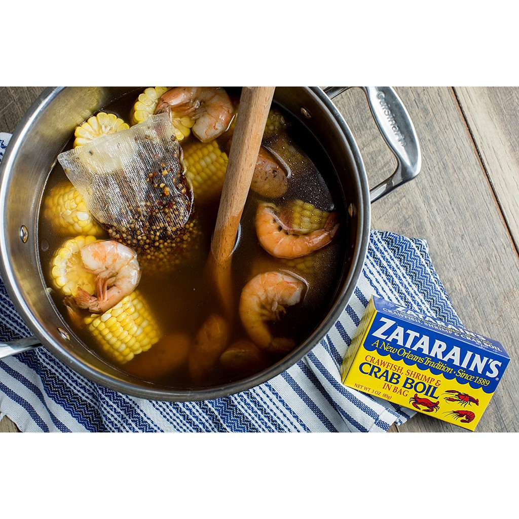 BỘT GIA VỊ NẤU HẢI SẢN Zatarain's Crawfish, Shrimp &amp; Crab Boil 85g