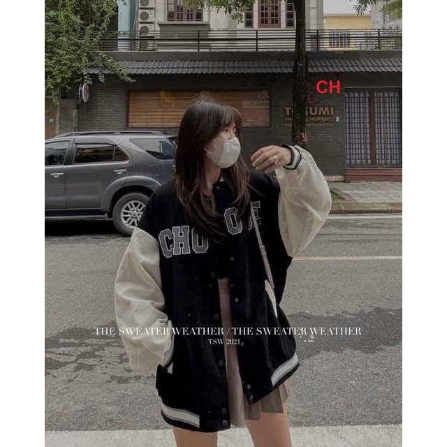 Áo khoác bomber nhung OSE CH12