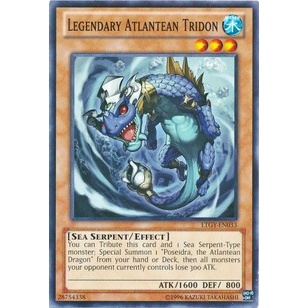 Thẻ bài Yugioh - TCG - Legendary Atlantean Tridon / LTGY-EN033'