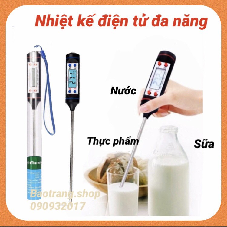 [Siêu rẻ] Nhiệt kế điện tử đa năng - đo nhiệt độ nước, sữa, thực phẩm